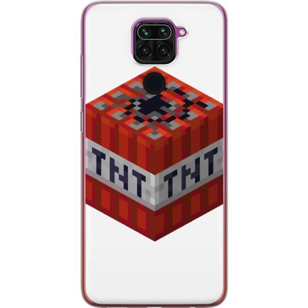 Xiaomi Redmi Note 9 Gennemsigtig cover Minecraft TNT