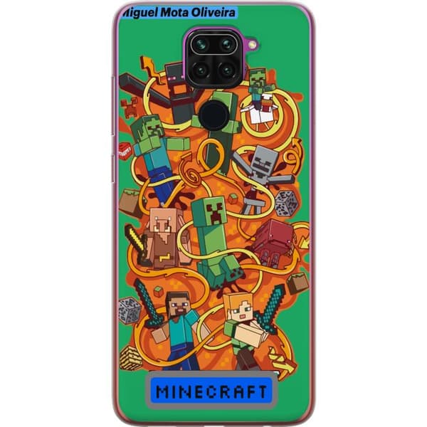 Xiaomi Redmi Note 9 Genomskinligt Skal Minecraft