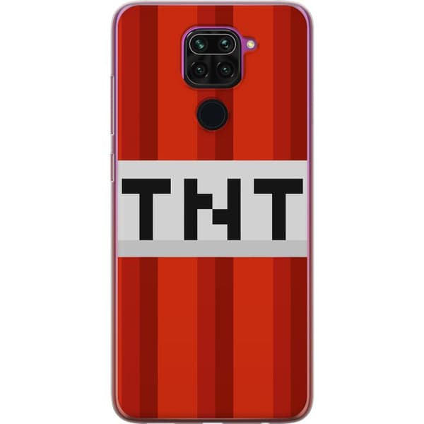 Xiaomi Redmi Note 9 Gennemsigtig cover Minecraft TNT