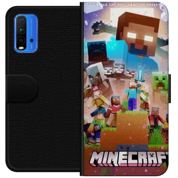Xiaomi Redmi Note 9 4G Tegnebogsetui Minecraft