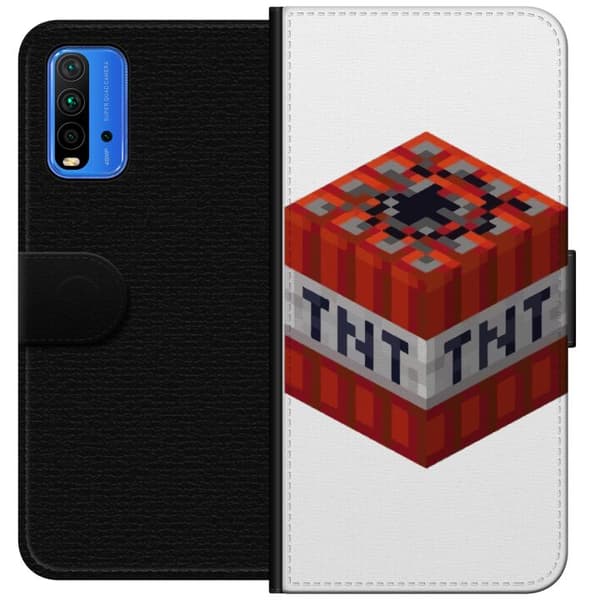 Xiaomi Redmi Note 9 4G Tegnebogsetui Minecraft TNT