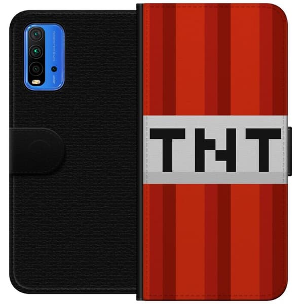 Xiaomi Redmi Note 9 4G Lommeboketui Minecraft TNT