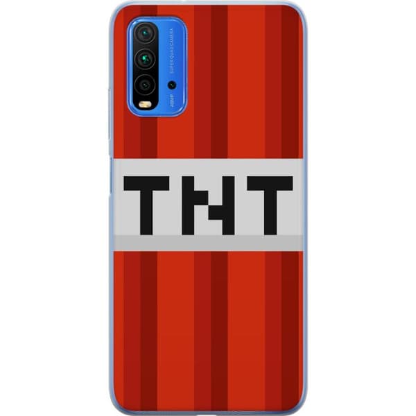 Xiaomi Redmi Note 9 4G Genomskinligt Skal Minecraft TNT