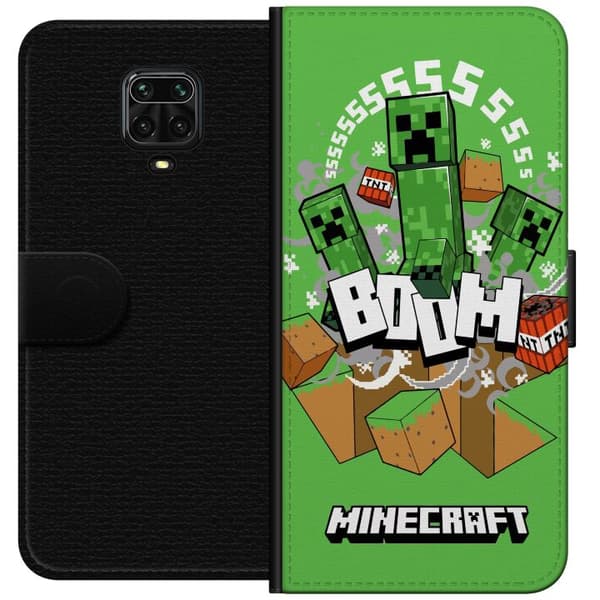 Xiaomi Redmi Note 9S Plånboksfodral Minecraft Boom