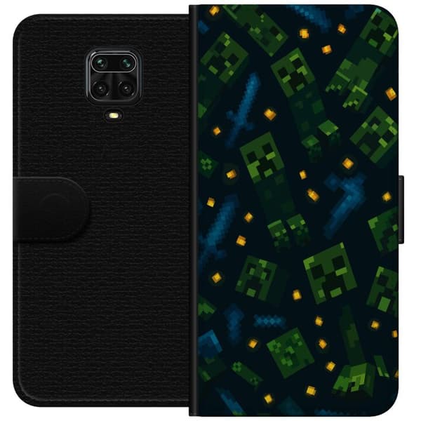 Xiaomi Redmi Note 9S Plånboksfodral Minecraft Dungeons Mob