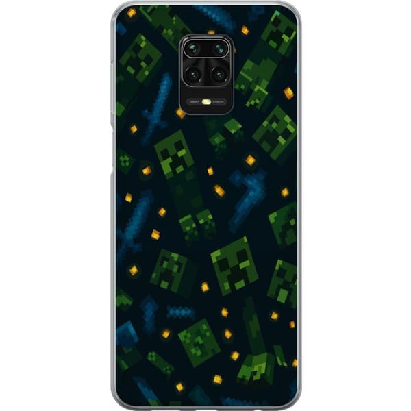 Xiaomi Redmi Note 9S Genomskinligt Skal Minecraft Dungeons Mob