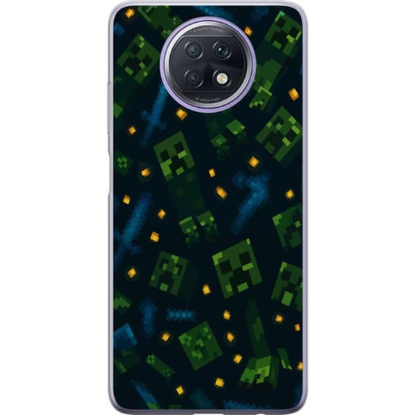 Xiaomi Redmi Note 9T Gennemsigtig cover Minecraft Dungeons Mob