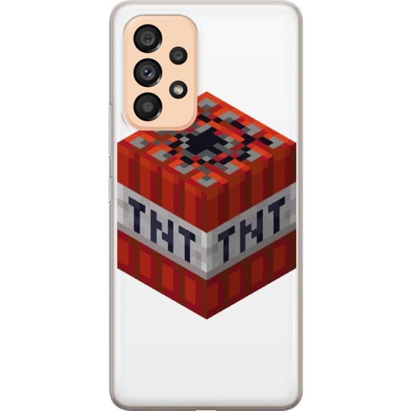 Samsung Galaxy A53 5G Gennemsigtig cover Minecraft TNT