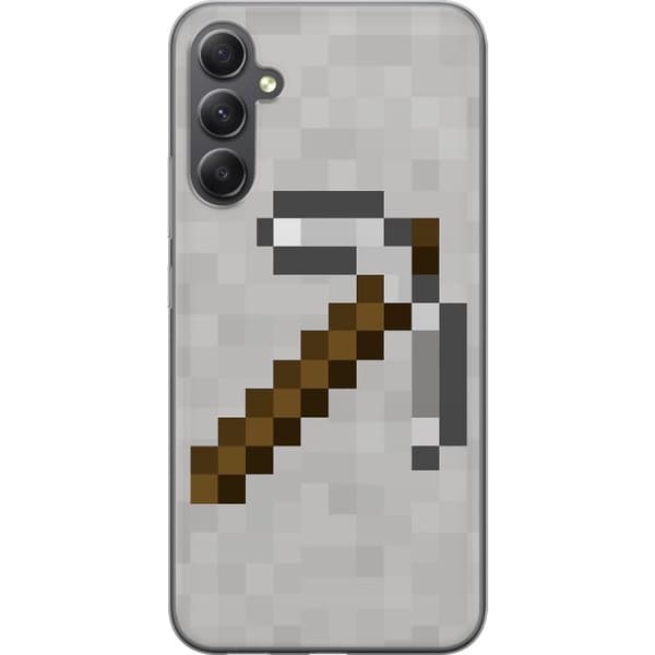 Samsung Galaxy A15 5G Gennemsigtig cover Minecraft Værktøjer