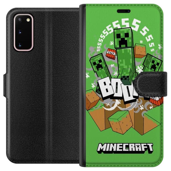 Samsung Galaxy S20 Tegnebogsetui Minecraft Boom