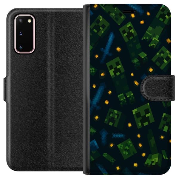 Samsung Galaxy S20 Tegnebogsetui Minecraft Dungeons Mob