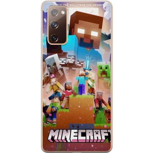 Samsung Galaxy S20 FE Läpinäkyvä kuori Minecraft