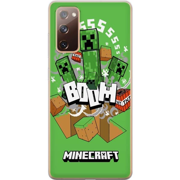 Samsung Galaxy S20 FE Genomskinligt Skal Minecraft Boom