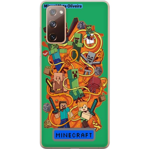 Samsung Galaxy S20 FE Läpinäkyvä kuori Minecraft