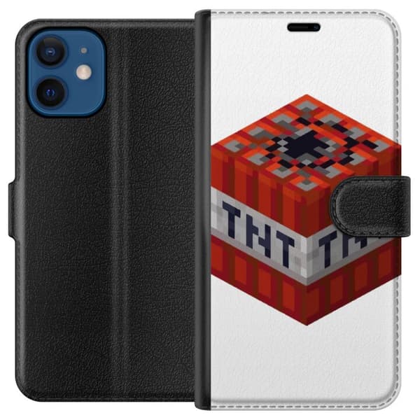 Apple iPhone 12 Plånboksfodral Minecraft TNT