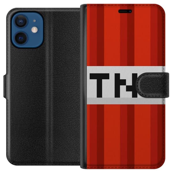 Apple iPhone 12 Lompakkokotelo Minecraft TNT