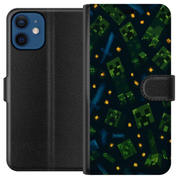 Apple iPhone 12  Plånboksfodral Minecraft Dungeons Mob