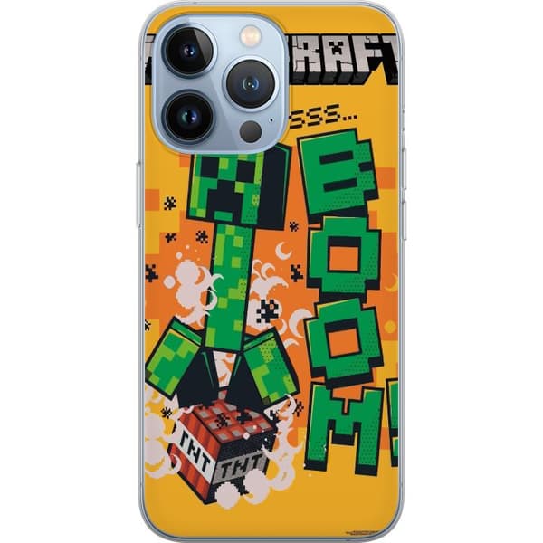 Apple iPhone 13 Pro Gjennomsiktig deksel Minecraft Boom