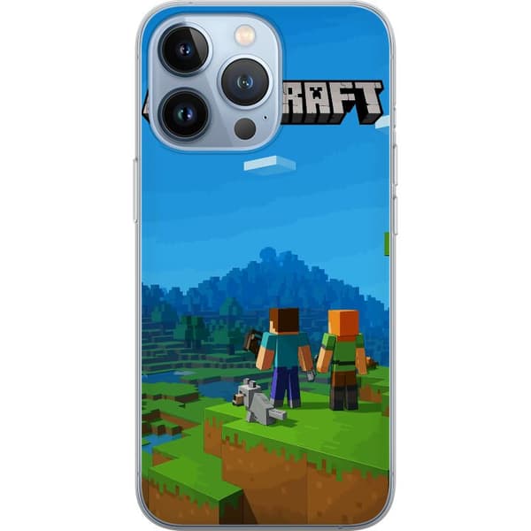 Apple iPhone 13 Pro Genomskinligt Skal Minecraft Key Art