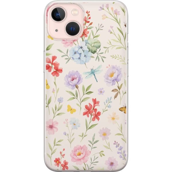 Apple iPhone 13 Gjennomsiktig deksel Blomster