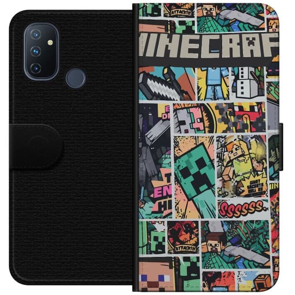 OnePlus Nord N100 Lommeboketui Minecraft Kunsthåndverk