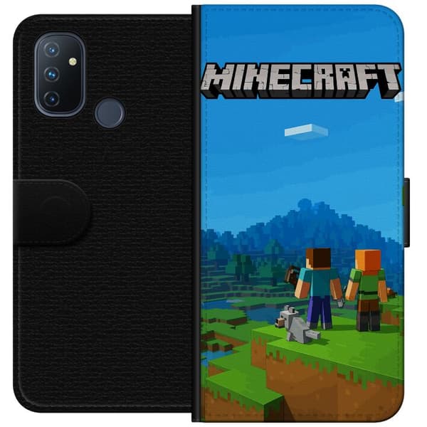 OnePlus Nord N100 Tegnebogsetui Minecraft Key Art