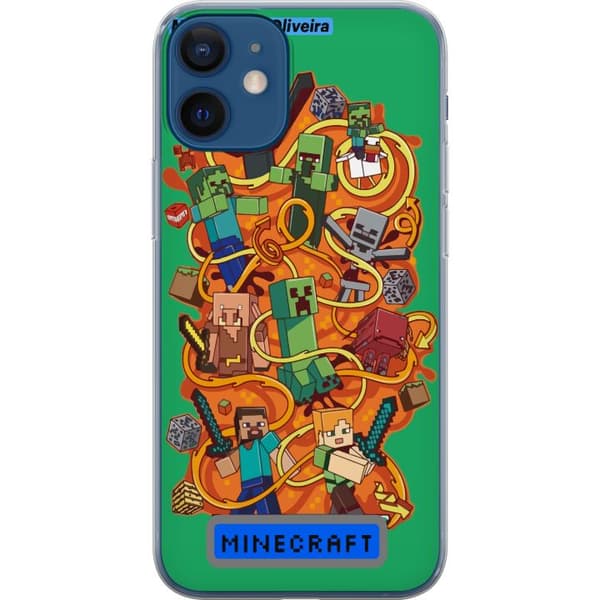 Apple iPhone 12  Gennemsigtig cover Minecraft