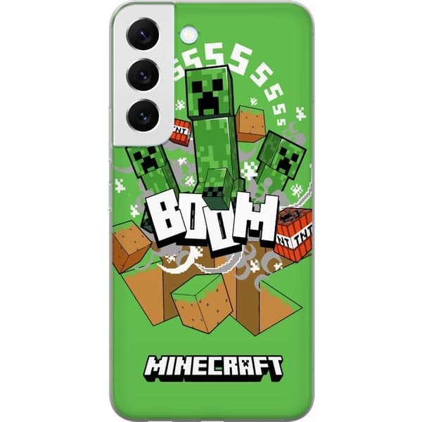 Samsung Galaxy S22 5G Gjennomsiktig deksel Minecraft Boom