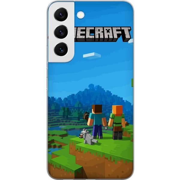 Samsung Galaxy S22 5G Läpinäkyvä kuori Minecraft Key Art