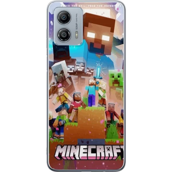 Motorola Moto G53 Läpinäkyvä kuori Minecraft