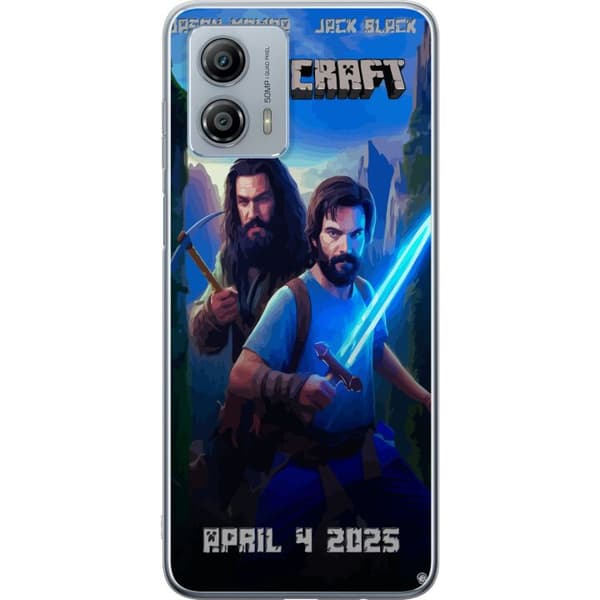 Motorola Moto G53 Gennemsigtig cover En Minecraft-film