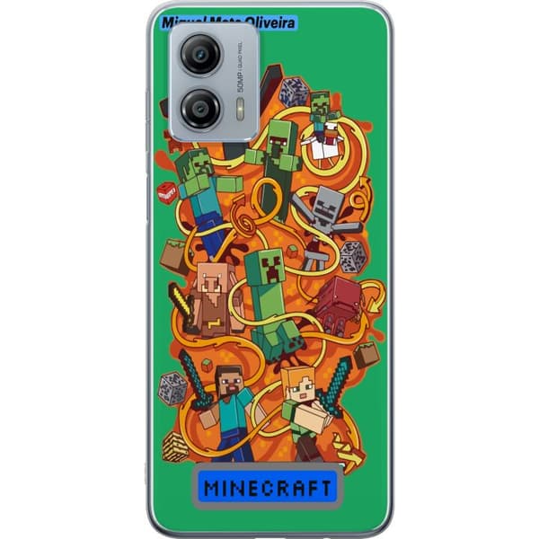 Motorola Moto G53 Läpinäkyvä kuori Minecraft