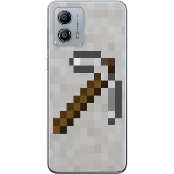 Motorola Moto G53 Genomskinligt Skal Minecraft Tools