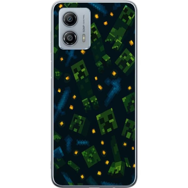 Motorola Moto G53 Läpinäkyvä kuori Minecraft Dungeons Mob