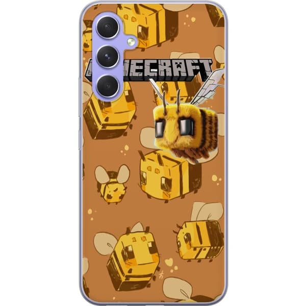 Samsung Galaxy A54 Läpinäkyvä kuori Minecraft Bi