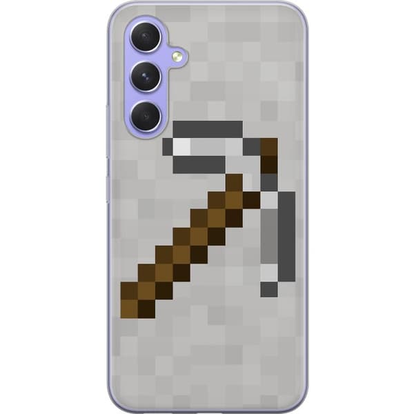 Samsung Galaxy A54 Gennemsigtig cover Minecraft Værktøjer