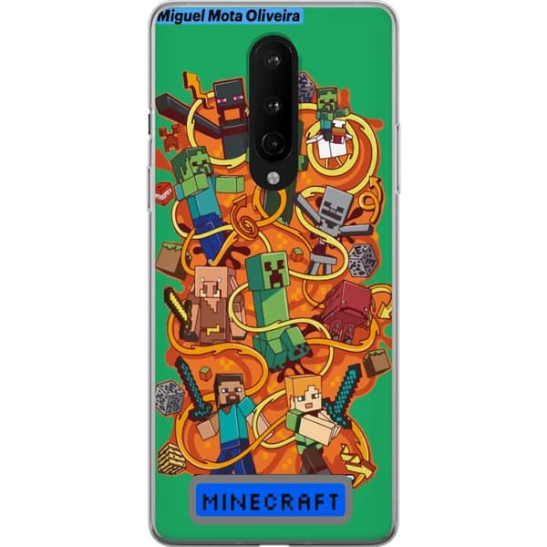 OnePlus 8 Gennemsigtig cover Minecraft