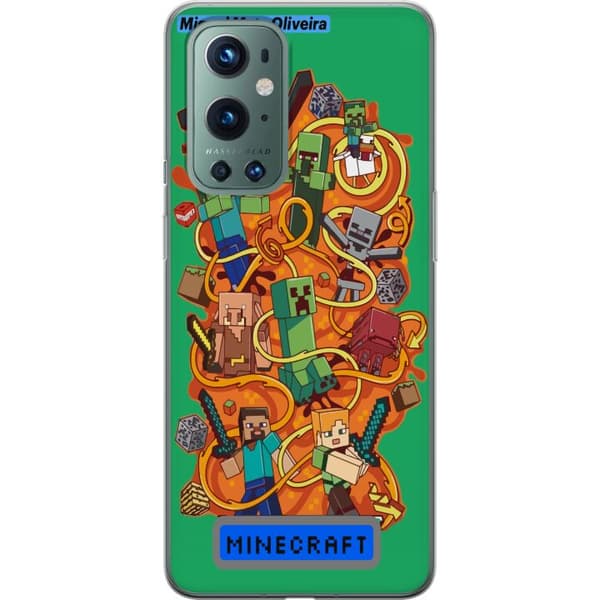 OnePlus 9 Pro Gennemsigtig cover Minecraft
