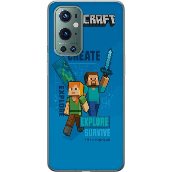 OnePlus 9 Pro Gennemsigtig cover Minecraft Huler