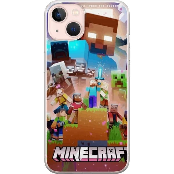 Apple iPhone 13 mini Genomskinligt Skal Minecraft