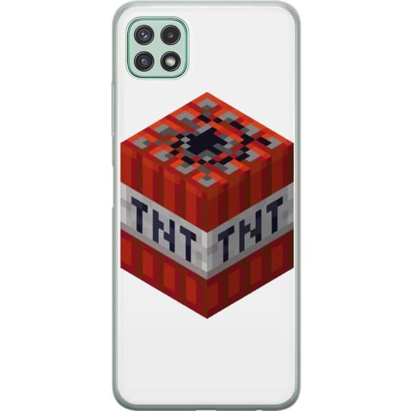 Samsung Galaxy A22 5G Genomskinligt Skal Minecraft TNT