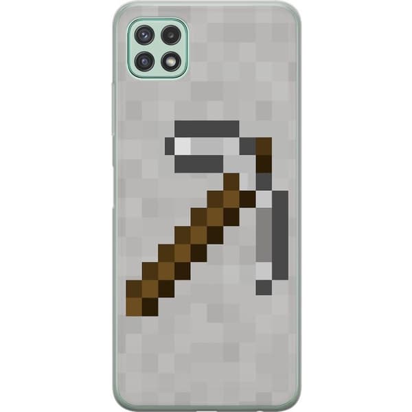 Samsung Galaxy A22 5G Genomskinligt Skal Minecraft Tools