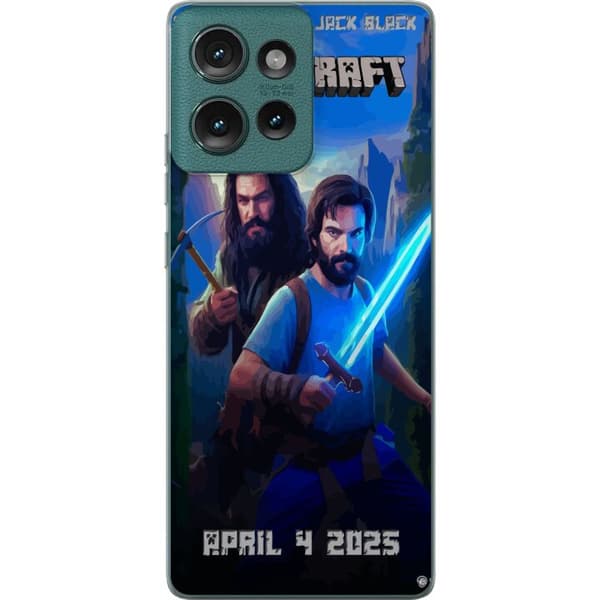 Motorola Edge 50 Läpinäkyvä kuori Minecraft-elokuva