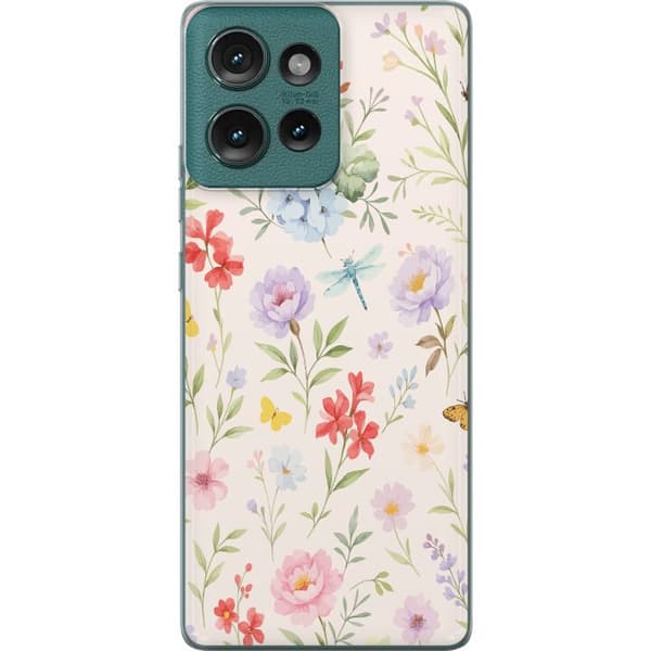 Motorola Edge 50 Gennemsigtig cover Blomster
