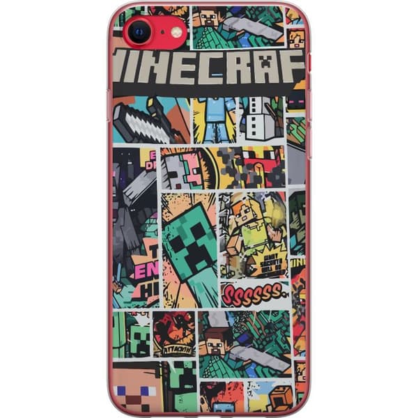 Apple iPhone SE (2022) Gennemsigtig cover Minecraft Kunst