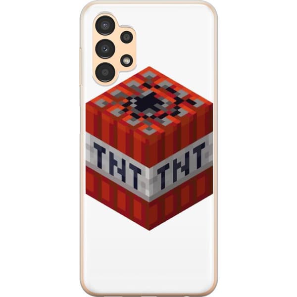 Samsung Galaxy A13 Genomskinligt Skal Minecraft TNT