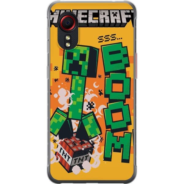 Samsung Galaxy Xcover 5 Läpinäkyvä kuori Minecraft Boom