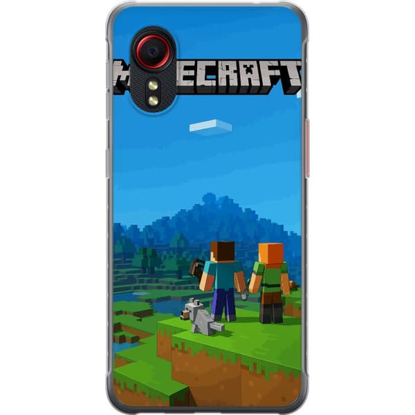 Samsung Galaxy Xcover 5 Läpinäkyvä kuori Minecraft Key Art