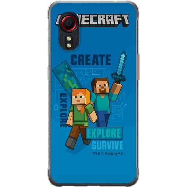 Samsung Galaxy Xcover 5 Gennemsigtig cover Minecraft Huler