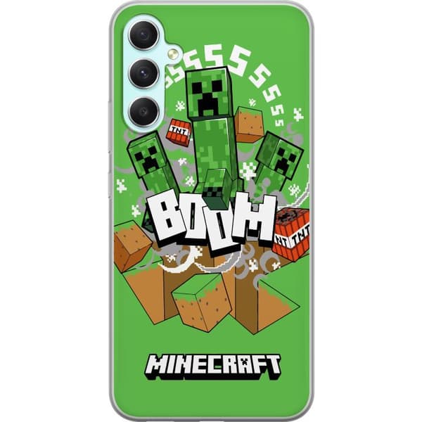 Samsung Galaxy A34 Gjennomsiktig deksel Minecraft Boom